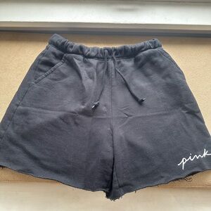 PINK Victoria's Secret Black Sweat Shorts